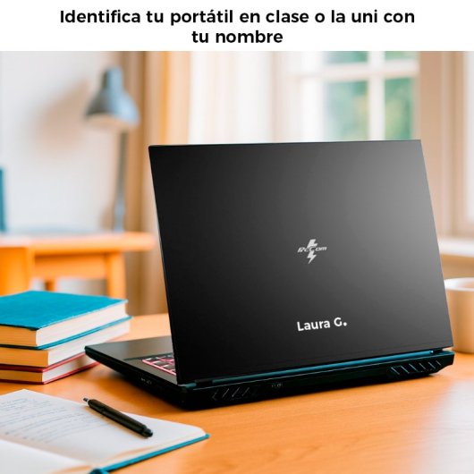 Personalización de portátil – Imagen, logo y texto