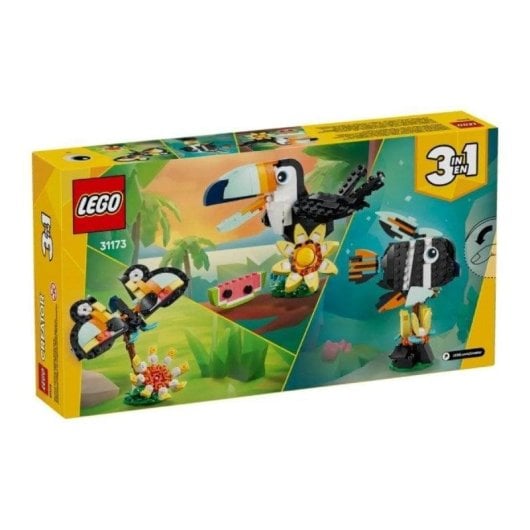 LEGO Creator 3em1 Animais Selvagens Tucano Tropical 31173 225 peças