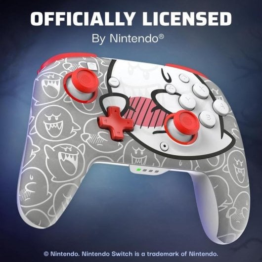 PDP Nintendo Switch Rematch GLOW Wireless Controller- Boo-Hoo- With motion, 600mAh battery