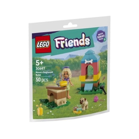 Set LEGO Friends Casita para Perro de Nova Compacta Tejado Rosa Accesorios Mascotas