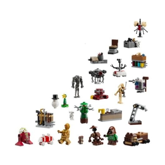 Adventskalender Lego Star Wars 75418 Minifiguren und exklusive Droiden-Modelle