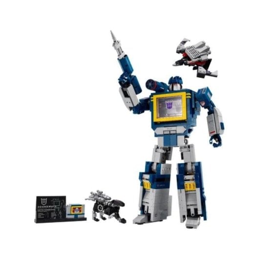 LEGO Icons Transformers Soundwave com Efeitos Sonoros 10358 1505 peças