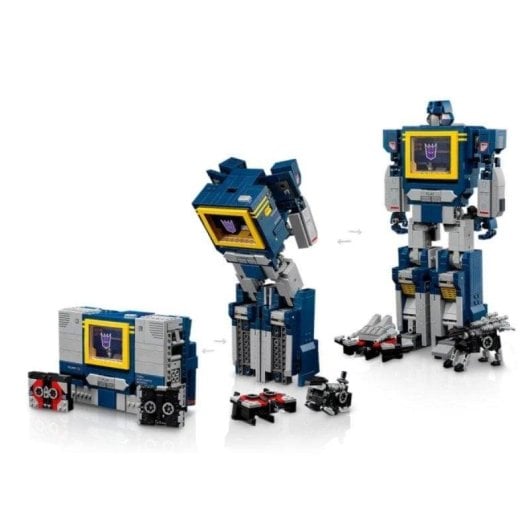 LEGO Icons Transformers Soundwave com Efeitos Sonoros 10358 1505 peças