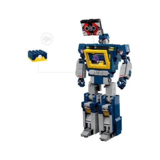 LEGO Icons Transformers Soundwave com Efeitos Sonoros 10358 1505 peças