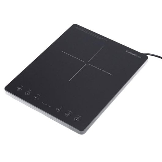 Placa de Indução Melchioni Oblivion 1 2000W Vidro Touch Temperatura 80-240°C Temporizador