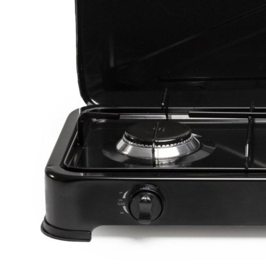 Gaskocher Melchioni Family Minerva New 2 tragbar 2 Hochleistungsbrenner schwarz