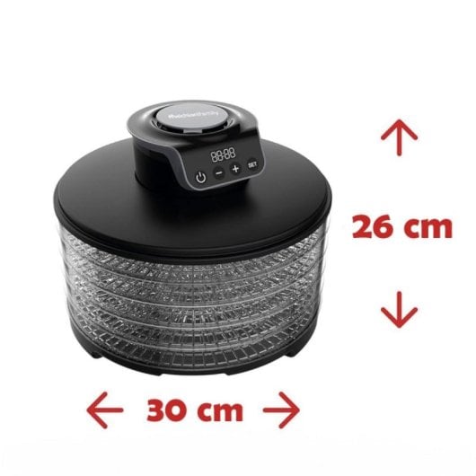 Desidratador Melchioni 118320004 250W 5 Bandejas Digitais Preto Compacto