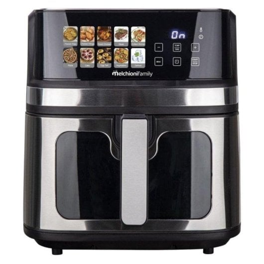 Fritadeira de Ar Melchioni Gaia Plus 8L 2200W dupla resistência LED