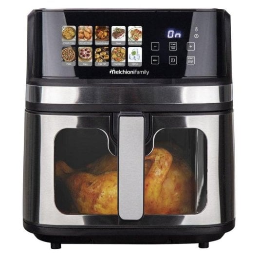 Fritadeira de Ar Melchioni Gaia Plus 8L 2200W dupla resistência LED