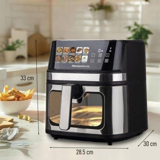 Air Fryer Melchioni Gaia Plus 8L 2200W Dupla Resistência LED