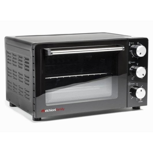 Horno eléctrico Melchioni Enjoy 31 31L Negro ventilado doble vidrio grill timer 1500W