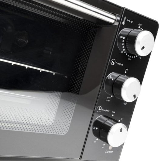 Horno eléctrico Melchioni Enjoy 31 31L Negro ventilado doble vidrio grill timer 1500W