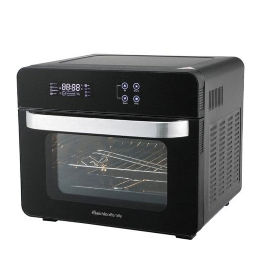 Horno eléctrico Melchioni Vittoria 24 litros Negro multifunción con freidora de aire y pantalla táctil