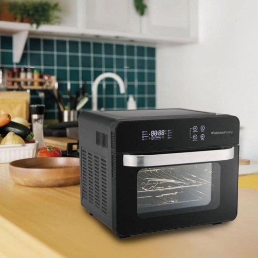 Horno eléctrico Melchioni Vittoria 24 litros Negro multifunción con freidora de aire y pantalla táctil