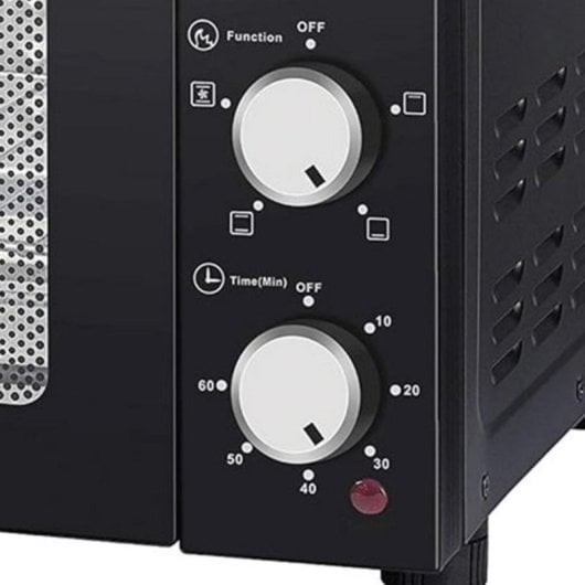 Horno eléctrico Melchioni Enjoy 24 24 L Negro con grill ventilado y panel doble vidrio