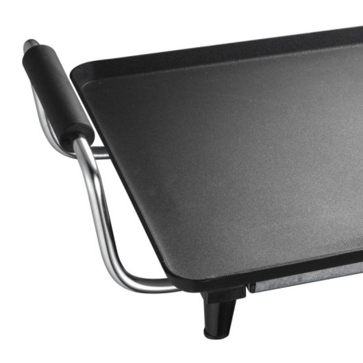 Placa de Cozinha Melchioni Atena 2000W Superfície Antiadherente 43x23 cm Termostato Preto