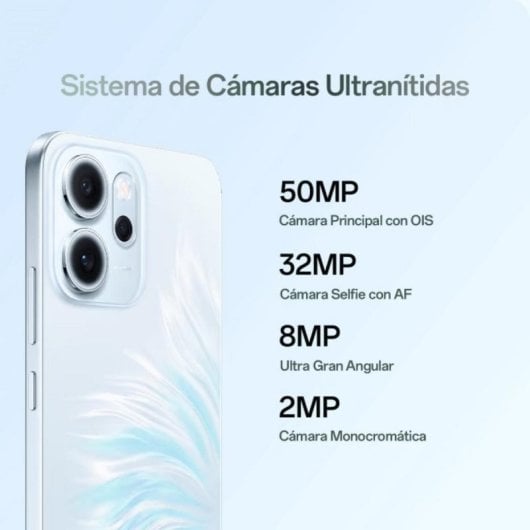 Oppo Reno14 FS 12 Go 512 Go 6,57" AMOLED 120Hz 5G Dual SIM Triple Caméra IP68 Android Bleu