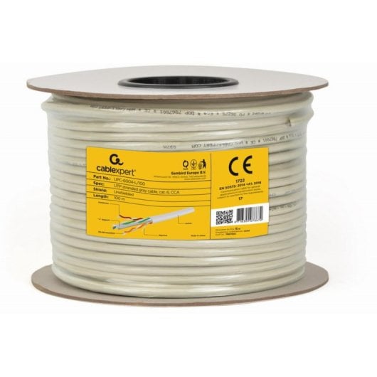 Cavo di rete Gembird CC-6U-100M-CCA Cat6 UTP 100 m Grigio CCA senza schermatura