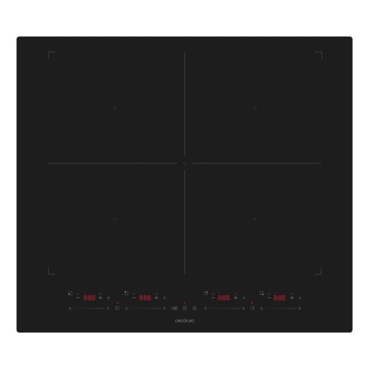 Placa de inducción Cecotec Bolero Squad I 4700 TitanicZone 4 zonas 7400W Touch Slider