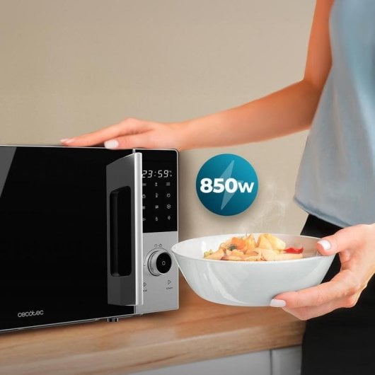 Microondas Cecotec Proclean 2500 25L 850W Con Grill 8 Programas Convección