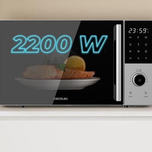 Microondas Cecotec Proclean 2500 25L 850W Con Grill 8 Programas Convección