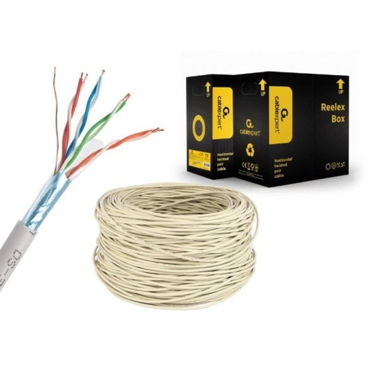 Cavo LAN Gembird Cat5e 305m schermato fili solidi CCA grigio