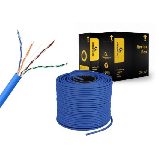 Cavo di rete Gembird UPC-5004E-SOL-B 305 m Cat5e UTP conduttori CCA Blu