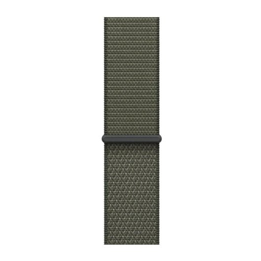 Bracelet Apple MFFJ4ZM/A Sport Loop Vert Nylon Recyclé pour Apple Watch 44/45/46/49 mm