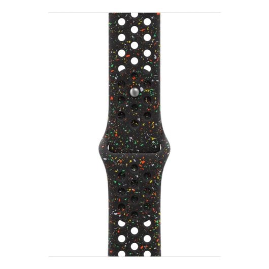 Bracelet Apple MGC24ZM/A Nike Sport Noir S/M Aluminium Fluoroélastomère Apple Watch 44mm 45mm 46mm 49mm