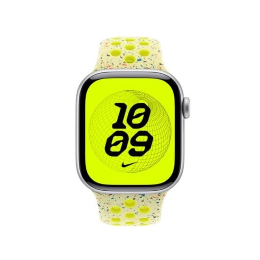 Bracelet Apple MGAA4ZM/A Nike Sport Jaune Aluminium Fluoroélastomère Taille M/L