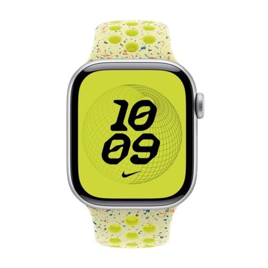Bracelet Apple MGAA4ZM/A Nike Sport Jaune Aluminium Fluoroélastomère Taille M/L