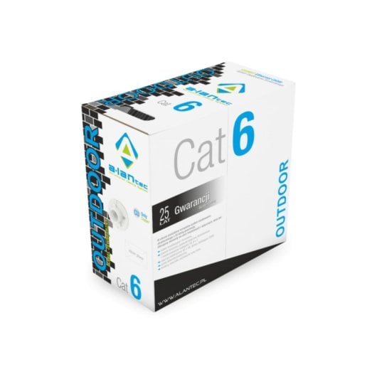 Cavo di rete Alantec KIU6OUTS305 Cat6 U/UTP 305 m Nero