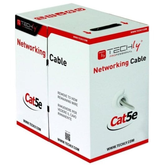 Cavo di rete Techly ITP6-UTP-IC 305 m Cat5e U/UTP Grigio PVC rame