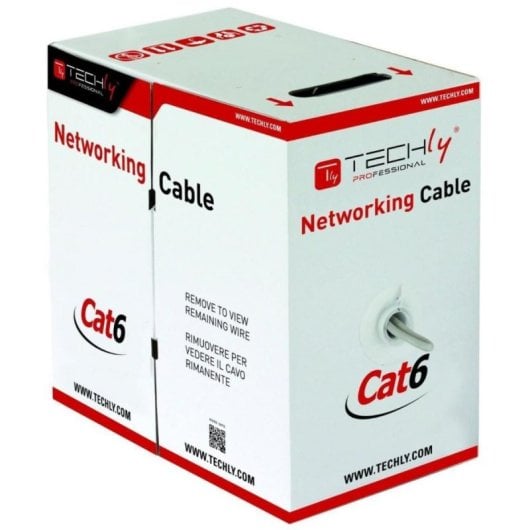 Cavo di rete Techly ITP9-RIS-0305 Cat6 305 m S/FTP Solid CCA Grigio
