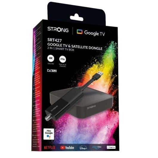 Strong SRT 427 Google TV 4K Ultra HD con sintonizador de satélite