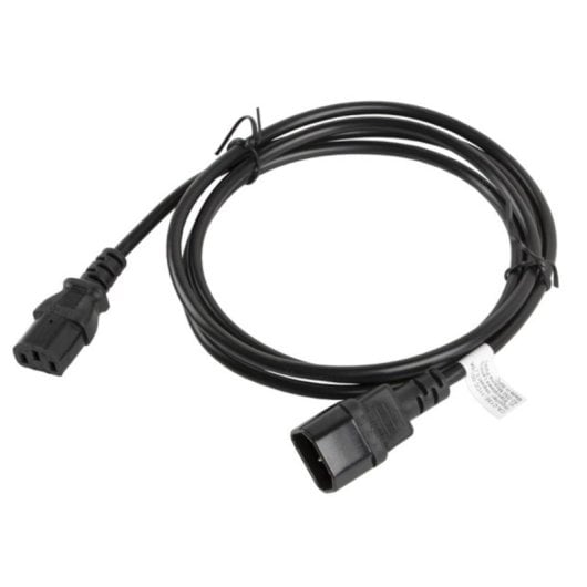 Cable de alimentación Lanberg CA-C13E-11CC-0018-BK 1,8 m C13 hembra a C14 macho negro