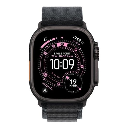 Correia Apple MFTG4ZM/A Alpine Loop Preto Titânio Poliéster Tamanho L