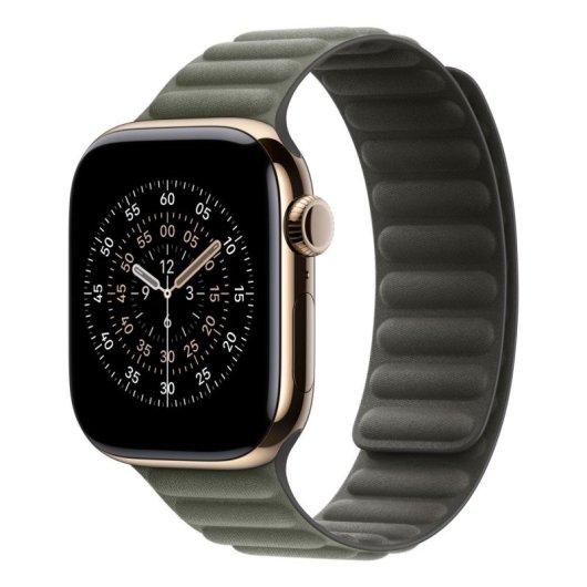 Armband Apple MGDD4ZM/A Magnetverschluss Polyester Sage Grey S/M für Watch 38-42 mm