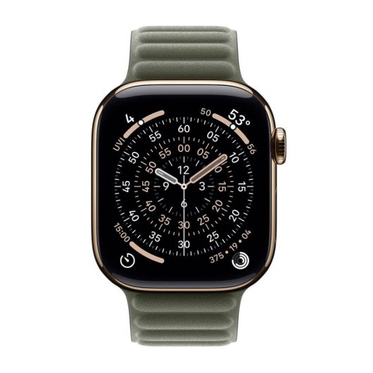 Armband Apple MGDD4ZM/A Magnetverschluss Polyester Sage Grey S/M für Watch 38-42 mm