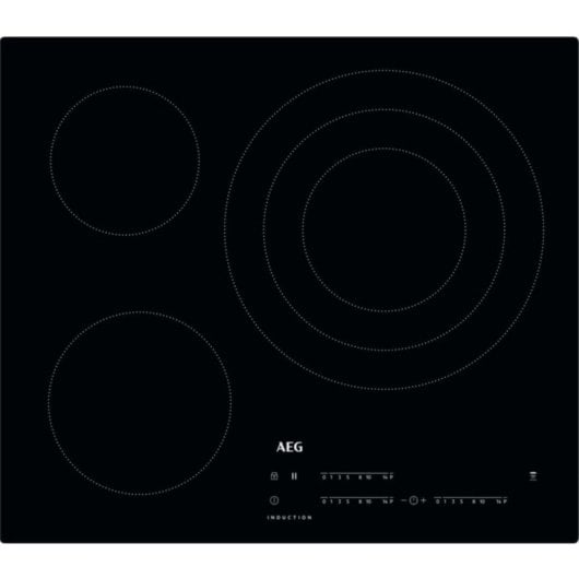 Plaque à induction AEG IKB63401CB 3 zones 60 cm Slider Noir