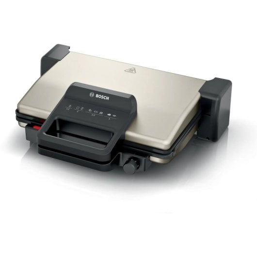 Griglia elettrica Bosch TCG3302 alluminio 2000W superficie ceramica 310x220mm apertura 180°