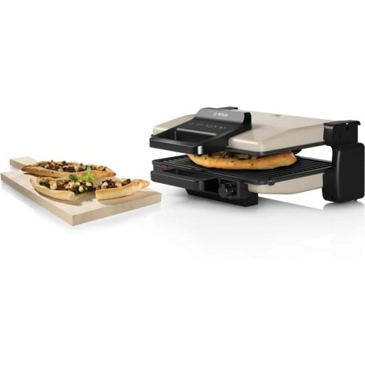 Griglia elettrica Bosch TCG3302 alluminio 2000W superficie ceramica 310x220mm apertura 180°