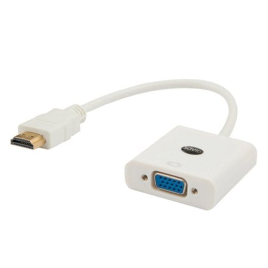 Adapter Savio CL-27 HDMI auf VGA 0,2 m Weiß 1080p