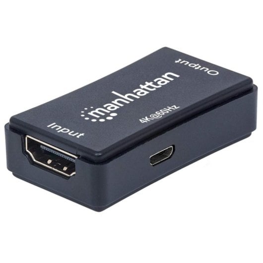 Repetidor HDMI Manhattan 4K 4096x2160 Pixeles 40 m HDCP Micro-USB B