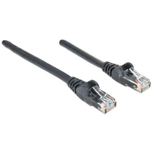 Cable de red Intellinet Cat6 UTP 3 m RJ-45 negro contactos oro