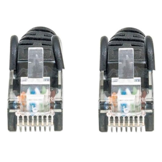 Cable de red Intellinet Cat6 UTP 3 m RJ-45 negro contactos oro