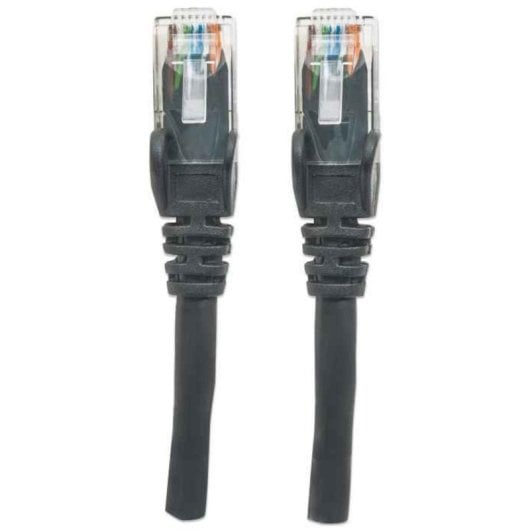 Cable de red Intellinet Cat6 UTP 3 m RJ-45 negro contactos oro