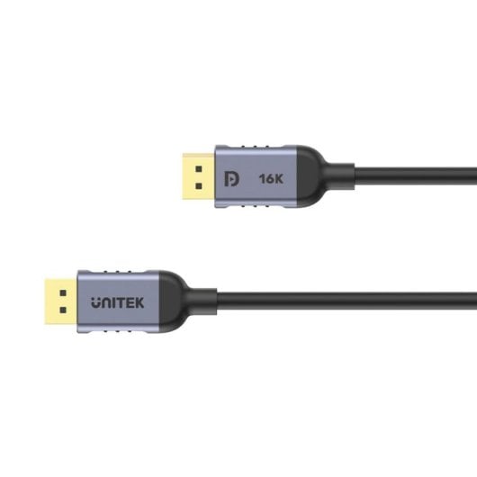DisplayPort-Kabel UNITEK C1628GY01-3M 3 m 8K 240Hz HDR gerade Stecker Schwarz Grau