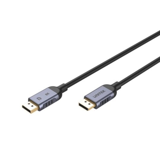DisplayPort Kabel Unitek C1628GY01-1.5M 1,5 m 8K 240Hz Schwarz Grau