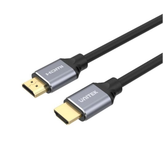 Câble HDMI UNITEK C139W 3 m HDMI 2.1 Noir Gris 48 Gbit/s
